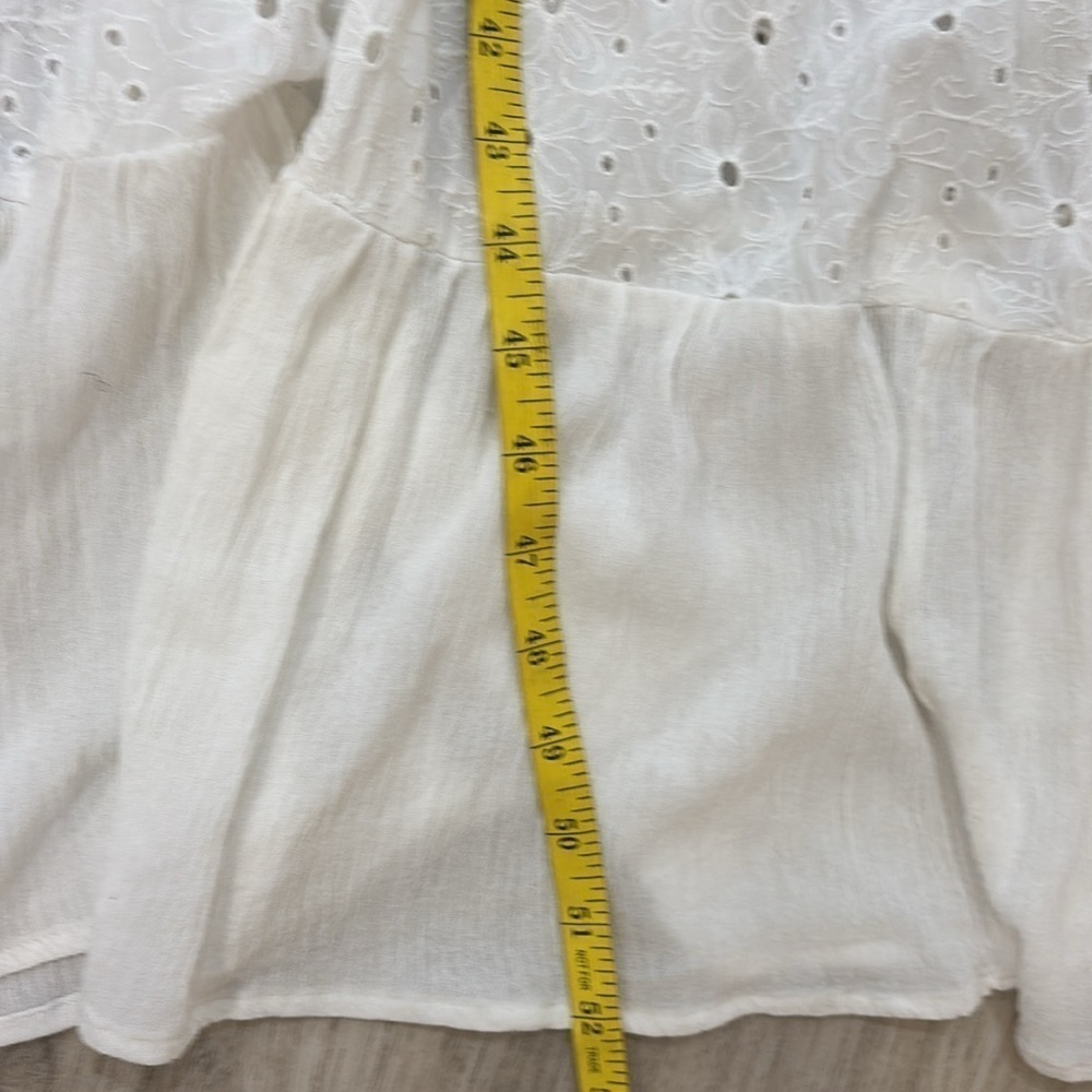 Sonoma White tiered Maxi dress  with Eyelet Details size 3X summer dress - Picture 6 of 8